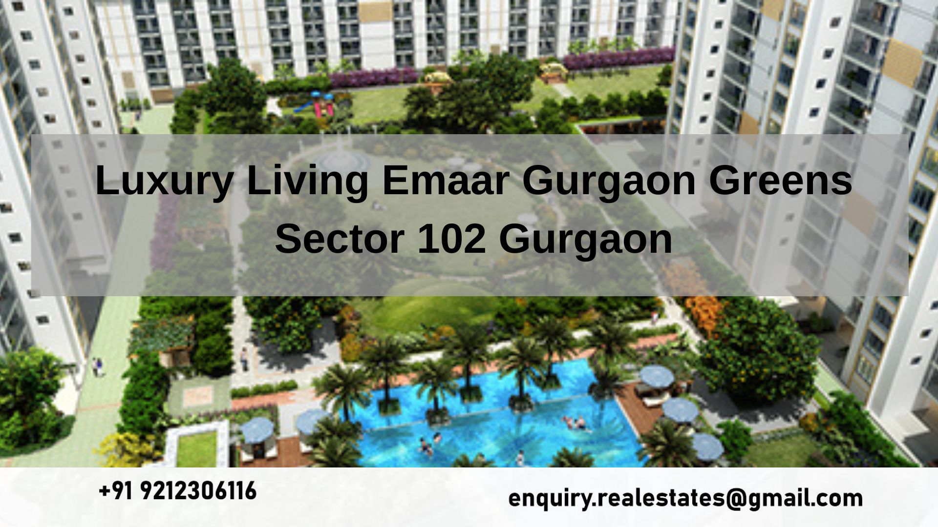 Luxury Living Emaar Gurgaon Greens Sector 102 Gurgaon